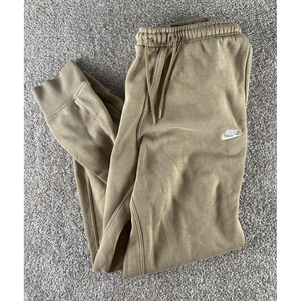 Adidas Active Track Joggers‎ Goldish Beige Fleece Pockets Drawstring Gym Mens S